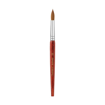 REDDISH BROWN WOODEN KOLINSKY BRUSH